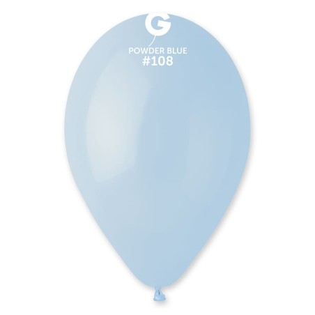Palloncino in Lattice 13" G120 Celeste Polvere "Powder Blue 108" 50pz Gemar Standard 13" G120
