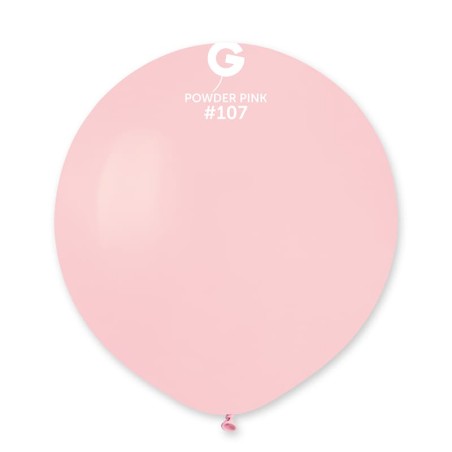Palloncino in Lattice 19" G19 Rosa Polvere "Powder Pink 107" 25pz Gemar Standard 19" G19