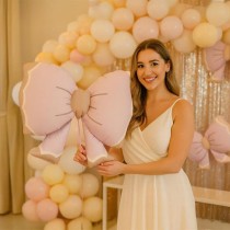 Palloncino in Foil 27" Super Shape Fiocco Rosa "Pink Bow" Novità Gennaio 2026