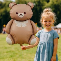 Palloncino in Foil 26" Multi-Balloons Orsacchiotto con Fiocco Orsetto "Teddy Bear"