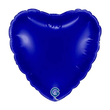 Palloncino in Foil 4" Cuore Blu Navy "Blue Navy" Cuori Piccoli 4"
