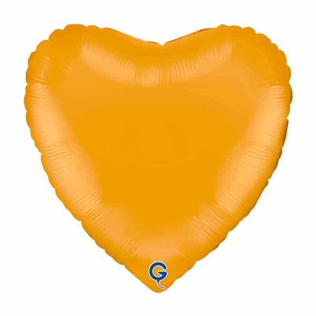Palloncino in Foil 18" Cuore Giallo Mostarda Opaco Cuori Regular 18"