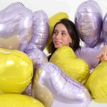 Palloncino in Foil 18" Cuore Lilla "Lilac" Cuori Regular 18"