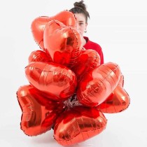 Palloncino in Foil 18" Cuore Rosso "Heart Red" Cuori Regular 18"