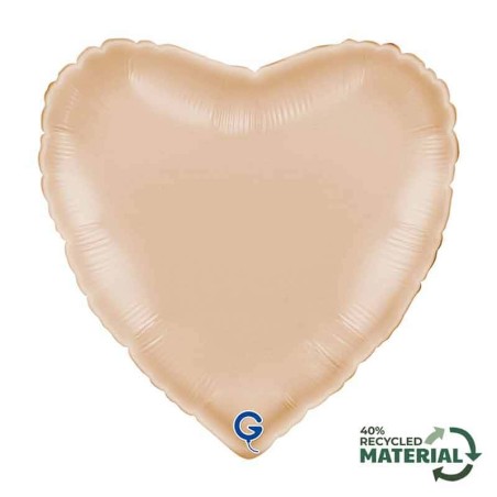 Palloncino in Foil 18" Cuore Cipria Satinato Cuori Regular 18"