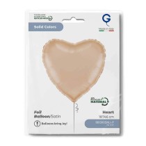 Palloncino in Foil 18" Cuore Cipria Satinato Cuori Regular 18"