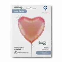 Palloncino in Foil 18" Cuore Rose Gold Glitter Olografico Cuori Regular 18"