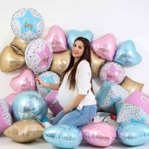 Palloncino in Foil 18" Cuore Rosa "Heart Pink" Cuori Regular 18"