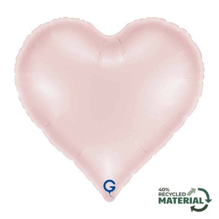 Palloncino in Foil 18" Sweetie Cuore Rosa Satinato "Heart Satin Pastel Pink" Cuori Regular 18"