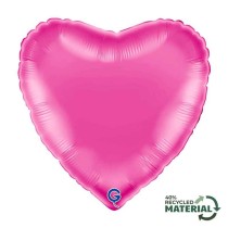 Palloncino in Foil 18" Cuore Fucsia "Hot Pink" Cuori Regular 18"
