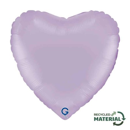 Palloncino in Foil 18" Cuore Lilla Opaco "Matte Lilac" Cuori Regular 18"