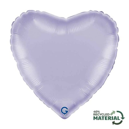 Palloncino in Foil 18" Cuore Lilla Satinato Cuori Regular 18"