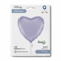 Palloncino in Foil 18" Cuore Lilla Satinato Cuori Regular 18"