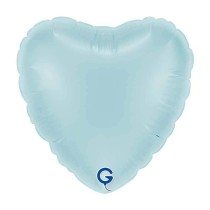 Palloncino in Foil 18" Cuore Celeste "Light Blue" Cuori Regular 18"