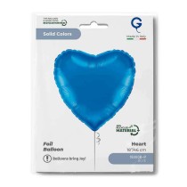 Palloncino in Foil 18" Cuore Blu "Heart Blue" Cuori Regular 18"