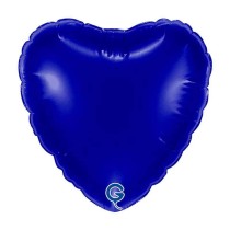 Palloncino in Foil 18" Cuore Blu Navy "Heart Blue" Cuori Regular 18"