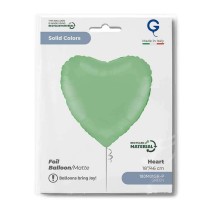 Palloncino in Foil 18" Cuore Verde Opaco "Matte Green" Cuori Regular 18"