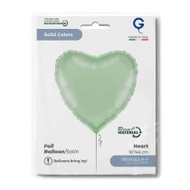 Palloncino in Foil 18" Cuore Menta Satinato Cuori Regular 18"