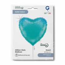 Palloncino in Foil 18" Cuore Glitter Olografico Tiffany Cuori Regular 18"