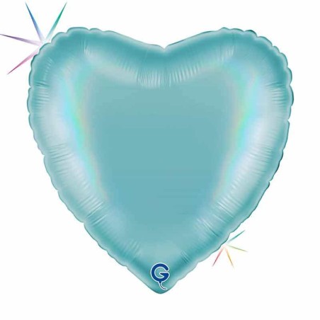 Palloncino in Foil 18" Cuore Rainbow Olografico Tenerife Sea Cuori Regular 18"