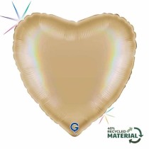 Palloncino in Foil 18" Cuore Rainbow Olografico Champagne Cuori Regular 18"