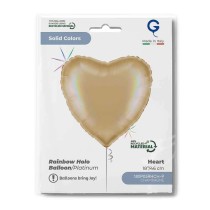 Palloncino in Foil 18" Cuore Rainbow Olografico Champagne Cuori Regular 18"