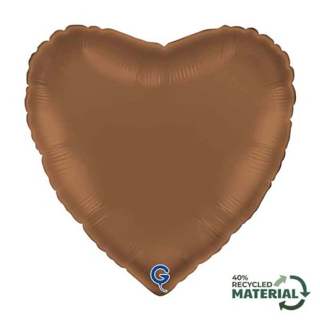 Palloncino in Foil 18" Cuore Cioccolato Satinato Cuori Regular 18"