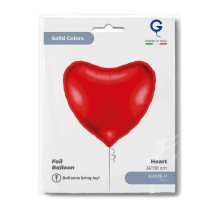 Palloncino in Foil 36" Cuore Rosso "Heart Red" Cuori Jumbo 36"