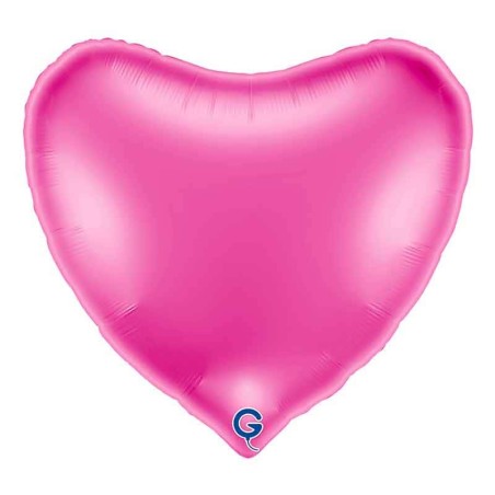 Palloncino in Foil 36" Cuore Fucsia "Heart Fucsia" Cuori Jumbo 36"