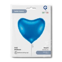 Palloncino in Foil 36" Cuore Blu Royal "Heart Blue" Cuori Jumbo 36"