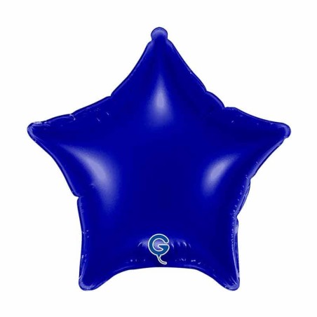 Palloncino in Foil 4" Stella Blu Navy "Blue Navy" Stelle Piccole 4"