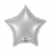 Palloncino in Foil 4" Stella Argento "Silver" Stelle Piccole 4"