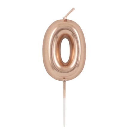 Candelina 4,5cm Rose Gold Metallizzato N.0 Rose Gold Metallizzato 4.5cm