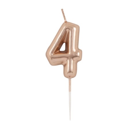 Candelina 4,5cm Rose Gold Metallizzato N.4 Rose Gold Metallizzato 4.5cm