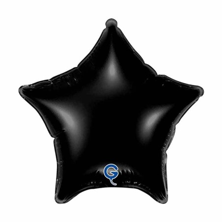 Palloncino in Foil 4" Stella Nero "Black" Stelle Piccole 4"