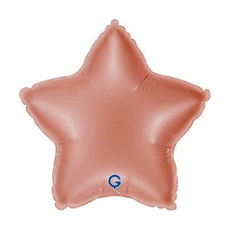 Palloncino in Foil 9" Stella Rose Gold Stelle Medie 9"