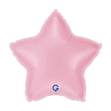 Palloncino in Foil 9" Stella Rosa "Pink" Stelle Medie 9"