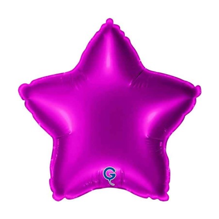 Palloncino in Foil 9" Stella Viola "Purple" Stelle Medie 9"