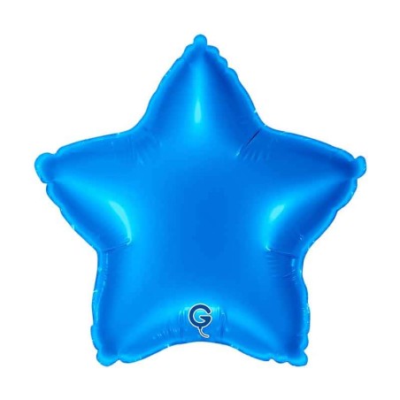 Palloncino in Foil 9" Stella Blu "Blue" Stelle Medie 9"