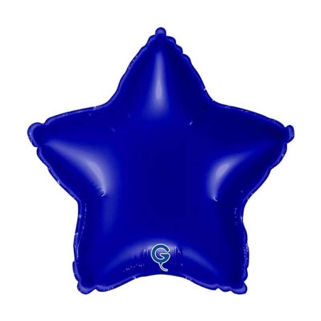 Palloncino in Foil 9" Stella Blu Navy "Blue Navy" Stelle Medie 9"