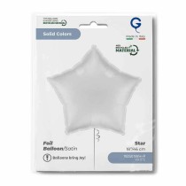 Palloncino in Foil 18" Stella Bianco Satinato Numeri 40" Bianco "White"