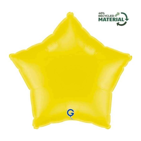 Palloncino in Foil 18" Stella Giallo "Yellow" Stelle Regular 18"