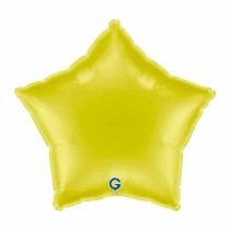 Palloncino in Foil 18" Stella Giallo Metallizzato "Yellow" Stelle Regular 18"