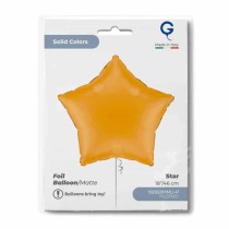 Palloncino in Foil 18" Stella Giallo Mostarda Opaco Stelle Regular 18"