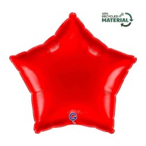 Palloncino in Foil 18" Stella Rosso "Red" Stelle Regular 18"