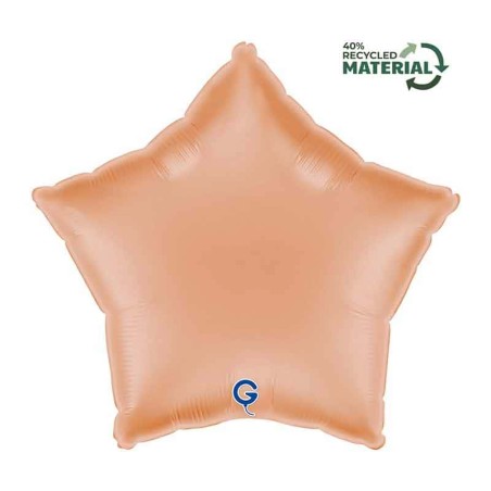 Palloncino in Foil 18" Stella Pesca Satinato Stelle Regular 18"