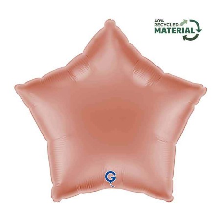 Palloncino in Foil 18" Stella Rose Gold Stelle Regular 18"