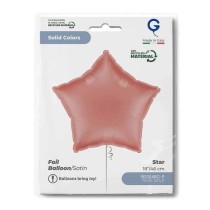 Palloncino in Foil 18" Stella Satinato Rose Gold Stelle Regular 18"