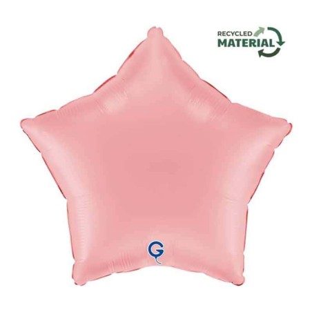 Palloncino in Foil 18" Stella Rosa Opaco "Matte Pink" Stelle Regular 18"