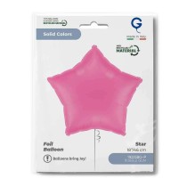 Palloncino in Foil 18" Stella "Bubble Gum" Stelle Regular 18"